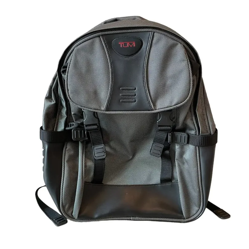 Tumi Laptop Backpack Gray Black Unisex